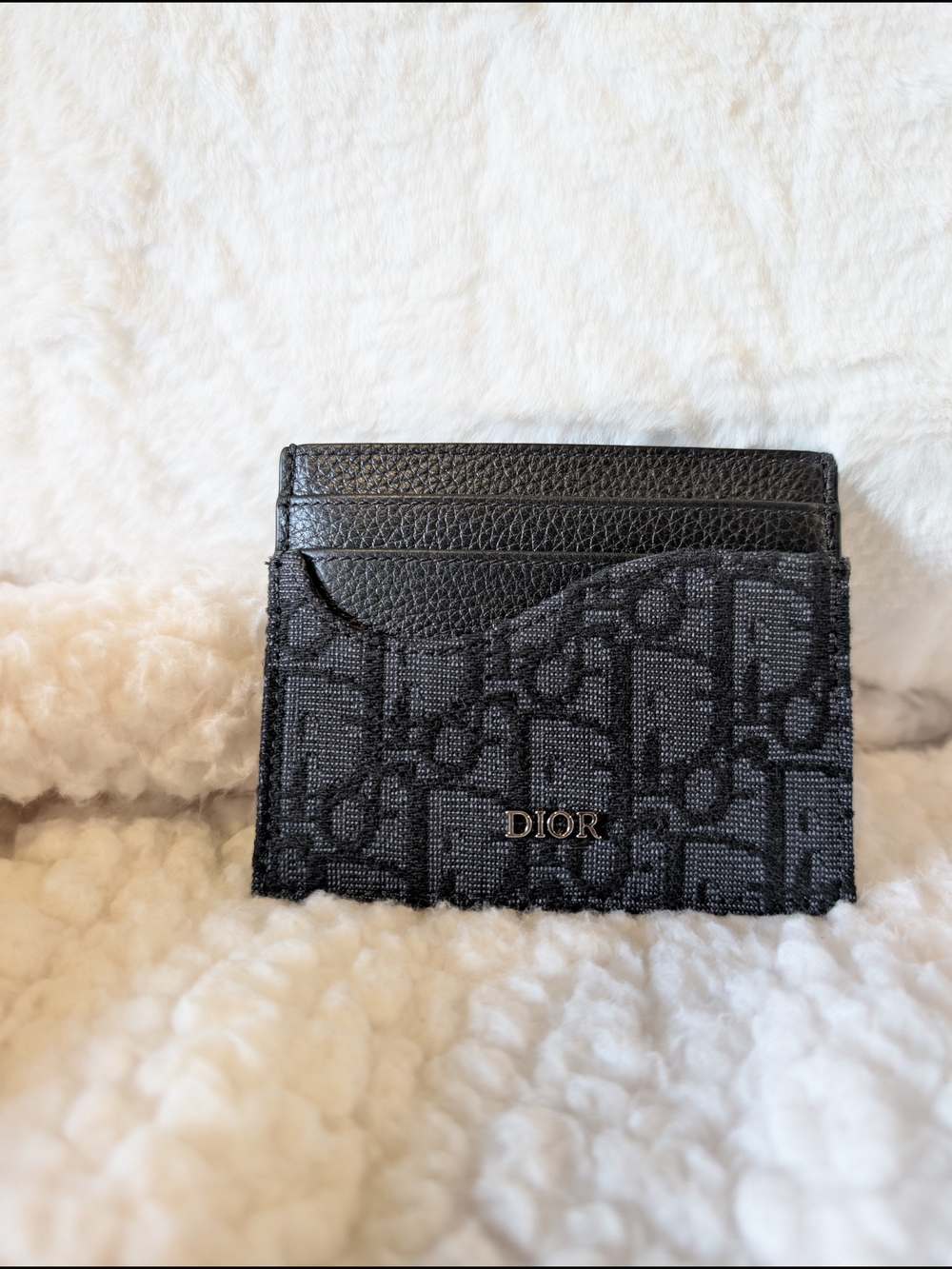 Dior Black Saddle Card Holder